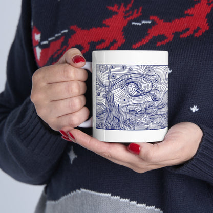 Starry Night Mug 11oz || AZURE - Azure Art Shop