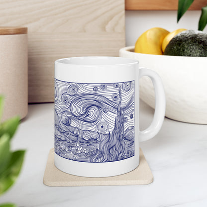 Starry Night Mug 11oz || AZURE - Azure Art Shop