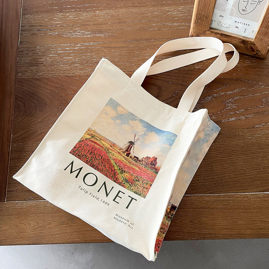 Monet One-shoulder Large-capacity Tot Bag - Azure Art Shop