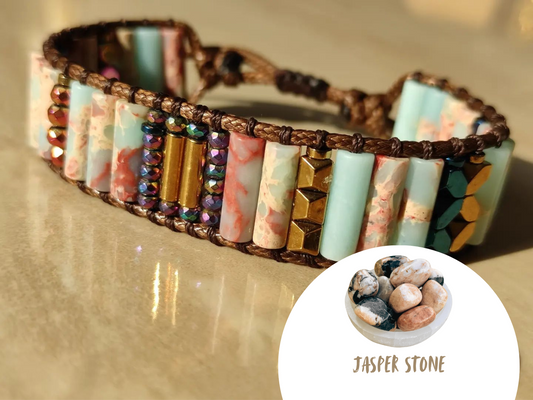 Handcrafted Jasper Stone Bracelet