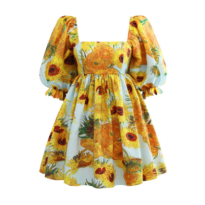 Van Gogh Sunflower & Starry night Dresses - Azure Art Shop