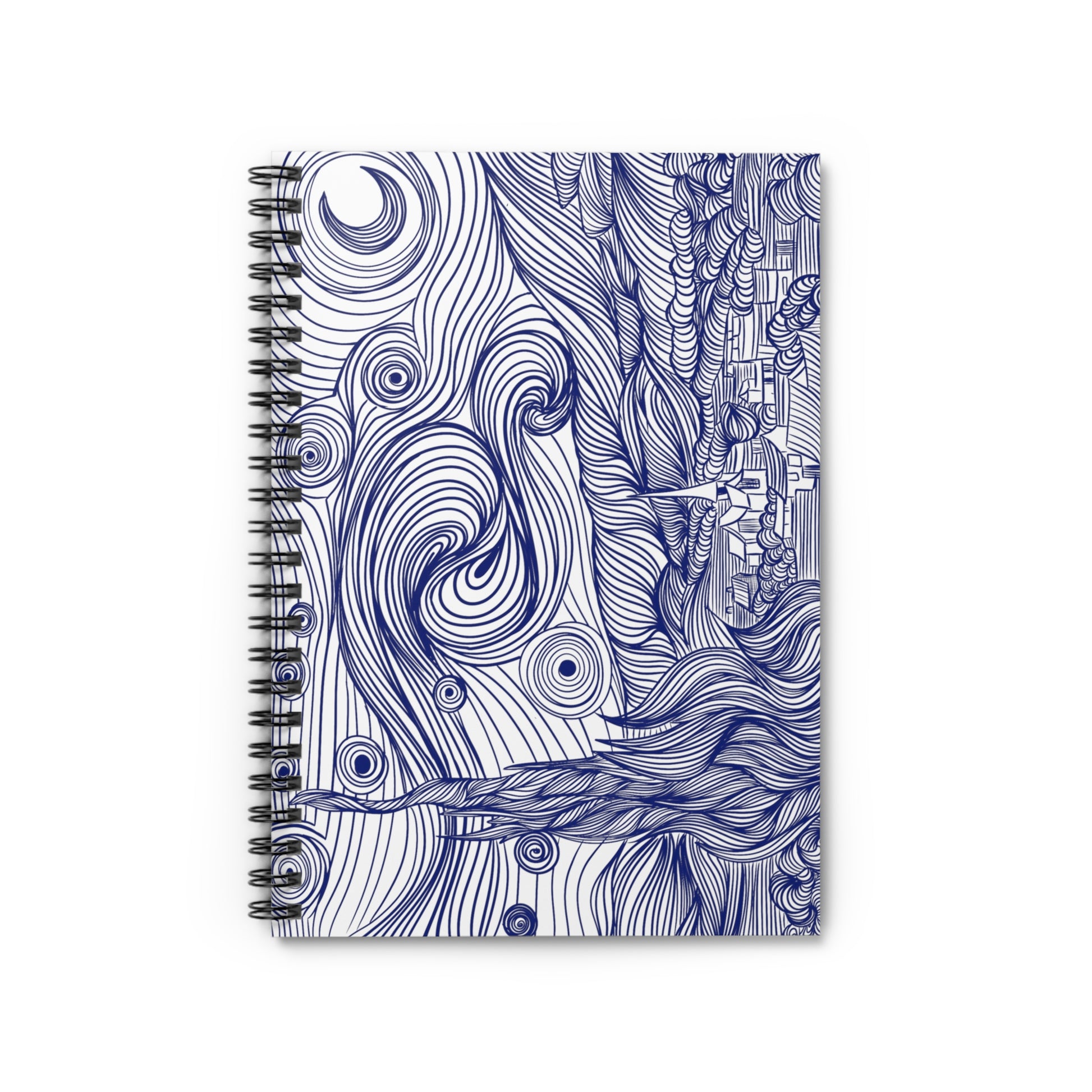 Starry Night Spiral Notebook || AZURE - Azure Art Shop