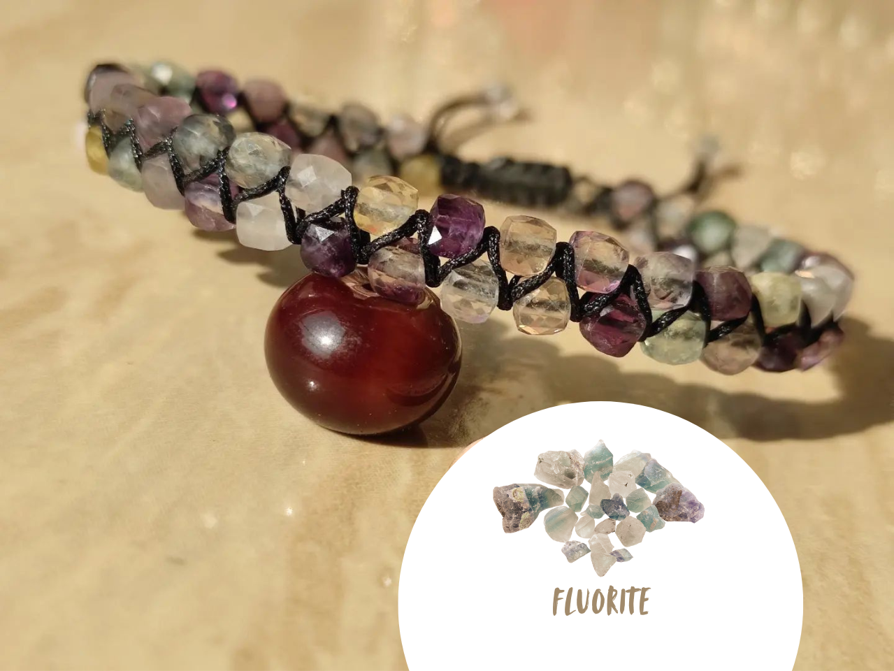 Handcrafted Fluorite Stone Bracelet