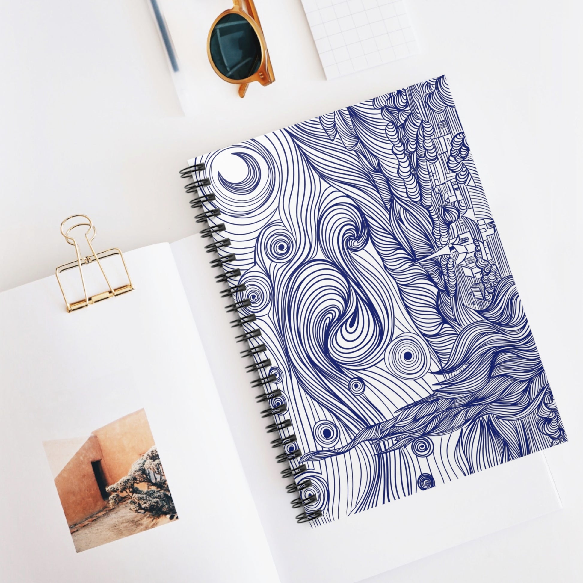 Starry Night Spiral Notebook || AZURE - Azure Art Shop