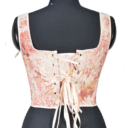 Floral pink corset - Azure Art Shop