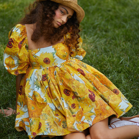 Van Gogh Sunflower & Starry night Dresses - Azure Art Shop